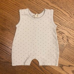 EUC Mio Baby Girl Pima Cotton Romper; 0-3M